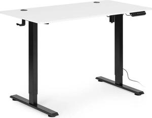 ModernHome JNI-D45A-1-1 Scrivania regolabile elettricamente in altezza 120 x 60 cm, bianca