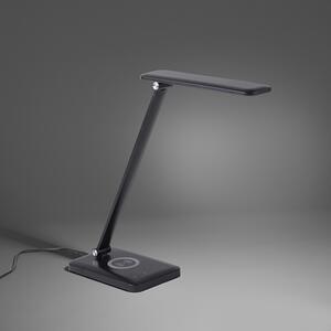 Lampada da tavolo design nera LED dimmer tattile - TINA