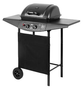 Teesa TSA0080 BBQ a gas 2000, 2 bruciatori, 5 kW, nero
