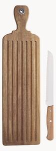 Tagliere in bambù con coltello per pane Starbamboo