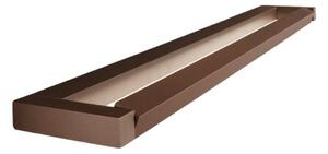 Applique orientabile perenz slim 8452 mm ct led cct 1440lm alluminio marrone - Perenz