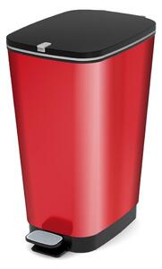 Cestino per la spazzatura rosso in plastica con pedale 45 l Chic Bin L – KIS