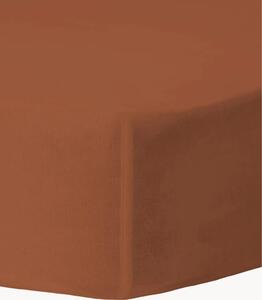 Lenzuolo con angoli boxspring in percalle di cotone fatto a mano Nina