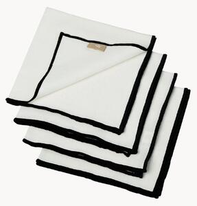 Set di 4 tovaglioli fatti a mano Jules