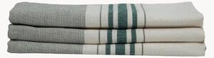 Set di 3 strofinacci in cotone fatti a mano Louise