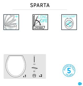 Copriwater ovale Universale Sparta SENSEA plastica bianco