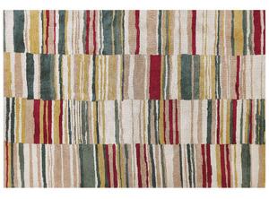 Tappeto in tessuto a pelo corto Multicolore 160 x 230 cm stile moderno contemporaneo Beliani