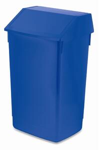 Cestino per la spazzatura in plastica blu per raccolta differenziata 60 l – Addis