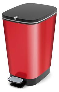 Cestino per la spazzatura in plastica rosso con pedale 35 l Chic Bin – KIS