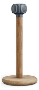 Portasciugamani in legno di quercia con dettaglio antracite in porcellana Hammershoi Hammershøi - Kähler Design