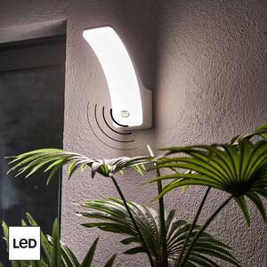 Applique Lakko LED con sensore di movimento, in alluminio, bianco, 10W 1500LM IP44 INSPIRE