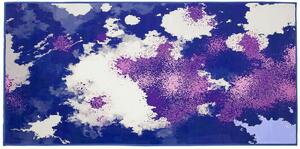 Tappeto tappetino Tappeto Tessuto Poliestere Multicolore Motivo Astratto Rettangolare 80 x 150 cm Beliani