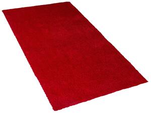 Tappeto shaggy rosso 80 x 150 cm moderno tappeto rettangolare trapuntato a Pelo Lungo Beliani