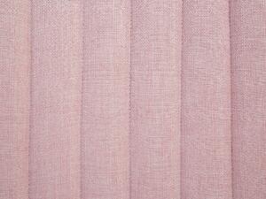 Poltrona rosa soggiorno Gambe in legno capitonné verticali senza braccioli Beliani