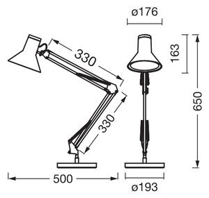 Osram - Lampada da scrivania LED dimmerabile OFFICE LINE LED/9W/230V 3000K nera
