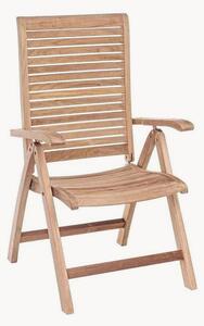 Sedia da giardino reclinabile pieghevole in legno di teak Maryland