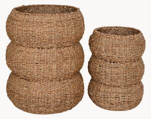 Set di 2 cestini in fibra naturale Sarbas