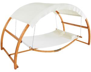 TecTake GmbH 405345 amaca locarno per 2 persone 328 x 160 x 171,5 cm - teak