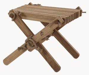Tavolino da giardino in legno di quercia fatto a mano Lilli