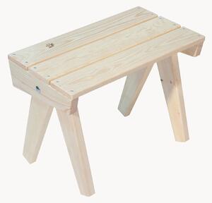 Tavolino da giardino in legno di pino fatto a mano Granny
