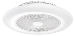 Plafoniera led con ventilatore ponente in alluminio e acrilico bian