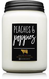 Milkhouse Candle Co. Farmhouse Peaches & Poppies candela profumata Mason Jar 737 g