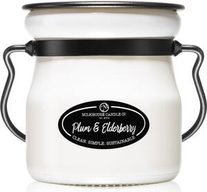 Milkhouse Candle Co. Creamery Plums & Elderberry candela profumata Cream Jar 142 g