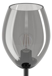 Eglo 39568 - Lampada da tavolo ESTANYS 1xE27/60W/230V nera/fumé