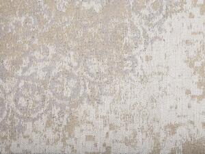 Tappeto tappetino Cotone Beige Effetto Distressed 60 x 180 cm Oriental Vintage Beliani