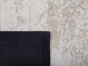 Tappeto tappetino Cotone Beige Effetto Distressed 60 x 180 cm Oriental Vintage Beliani