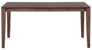 Tavolo da pranzo impiallacciato in legno scuro 160 x 90 cm rettangolare in stile tradizionale Beliani