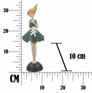 Statuetta Dolly Con Coniglietto Cm 11,5X10X33,5