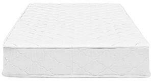Materasso Bifacciale Tessuto Bianco Singolo 80 x 200 cm Medio Rigido Beliani