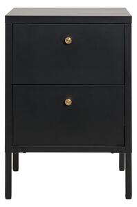Comodino in metallo nero Dalby - House Nordic