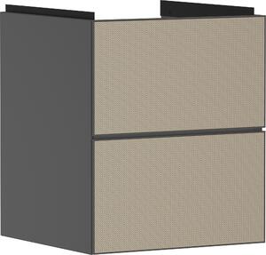 Hansgrohe Xevolos E Meuble sous-lavabo, 2 tiroirs, SoftClose, 480x475x555mm, pour lave-mains, 54174390, 54174390