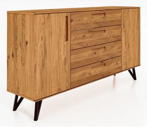 Cassettiera alta in rovere 182x100 cm Golo - The Beds