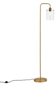 Lampada da terra di design bronzo con vetro trasparente - Domo