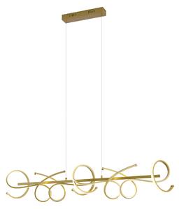 Lampada a sospensione di design oro rettangolare dimmerabile a 3 livelli - Krisscross