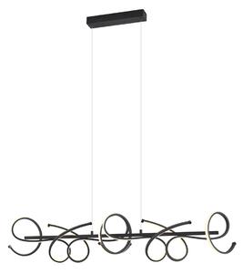 Lampada a sospensione di design nera rettangolare dimmerabile a 3 livelli - Krisscross