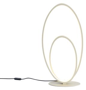 Lampada da tavolo di design beige con LED dimmerabile a 3 livelli - Boomerang