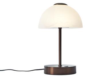 Lampada da tavolo di design bronzo scuro con LED dimmerabile - Joya