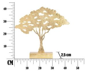 Scultura Leaf Tree Plan Cm 43,5X8X41,5 Glam- Mauro Ferretti