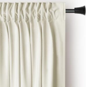 Tenda parzialmente oscurante color crema in velluto 140x245 cm Pleat – Restilo