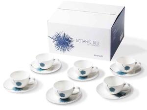Servizio 6 Tazzine da Caffè in Porcellana - Collezione Botanic Blue