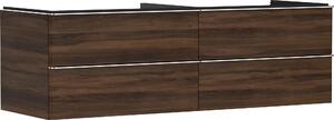 Hansgrohe Xelu Q Meuble sous-lavabo, 1560x550, 4 tiroirs, pour vasques à poser, sans découpe de siphon, 54093000, 54093000