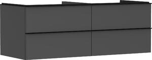 Hansgrohe Xelu Q Meuble sous-lavabo, 1360x550, 4 tiroirs, pour vasques à poser, sans découpe de siphon, 54087670, 54087670