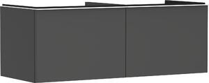 Hansgrohe Xelu Q Meuble sous-lavabo, 1360x550, 2 tiroirs, pour console avec vasque à poser, poli, 54067700, 54067700