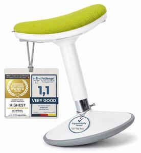 Sgabello ergonomico a oscillazione per ufficio - Regolabile - Nero - Taglia S (35-45 cm)