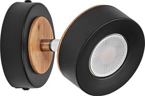 LEDVANCE DECOR SPOT PLUTO, 4,8W, 300lm, nero, faretto, teste regolabili, versatile, faretto per interni, colore della luce bianco caldo, ottica di alta qualità, facile installazione