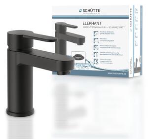 Rubinetto miscelatore lavabo - Monocomando - Scarico Push-Pop-Up - Nero opaco - Per bagno